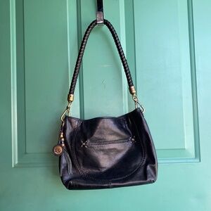 Elegant Black Leather Women's Bag